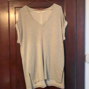 Super soft oversized long grey t-shirt